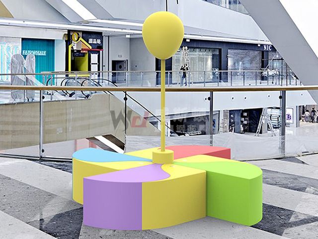 商场创意风车气球玻璃钢休闲椅